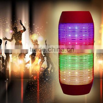 2015 new Pulse Portable Wireless Bluetooth Speaker Colorful 360 LED lights Support NFC U-disck and TF card