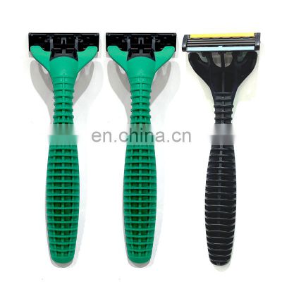Factory main product men's custom shaver disposable 3 blade manual shaver