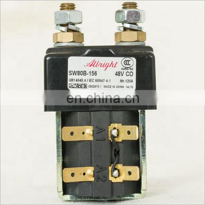 SW80B-156 Electrical DC Contactor Albright Forklift Contactor 48V 200A