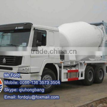 Sinotruk 12T self loading concrete mixer truck 0086-13635733504