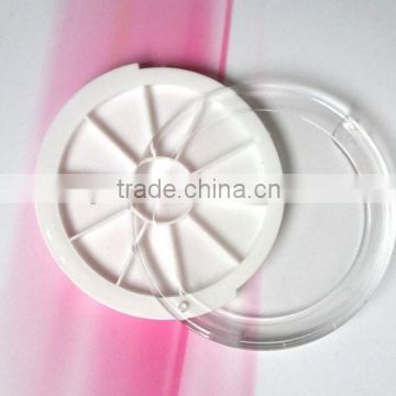 Fancy transparent round 10 box nail decoaration package box