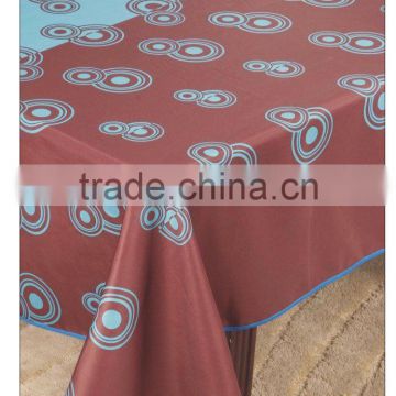 Circular Ring Pattern Printed Table Cloth For Home