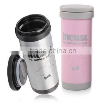 350ml Stainless steel vacuum insulated thermos flask with tea filter