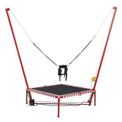 Kids play park trampoline indoor playground single person bungee trampoline