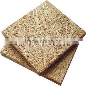 wood fiber sound absorbing wall finishing material
