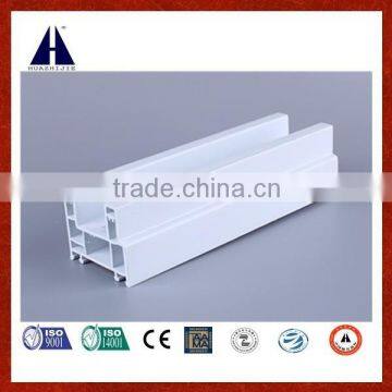 EU 60 sliding 2 tracks white frame pvc profile