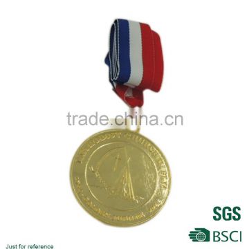 Gold circle medal Customised medals