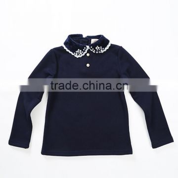 New design girls knitted sweater With velvet long sleeve winter clothes