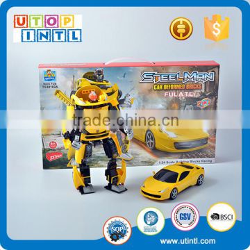 Crazy selling more function building block robot toy building brick for kids