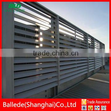 low cost aluminum louver fence and gate