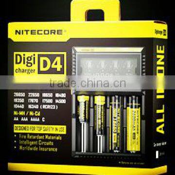 in stock Original Nitecore chargers D4/D2/I4/I2 18650 battery charger charge laptop battery without charger