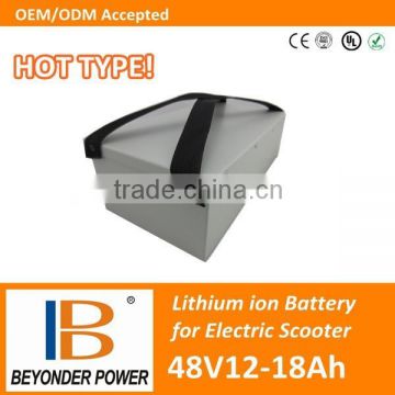 Factory direct sale, high quality electric scooter battery pack, 48V12Ah to 18Ah battery pack with samsung 18650
