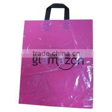 Soft Loop Plastic Handle Bag with side gusset