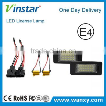 Canbus LED License Plate Lamp Canbus LED Car Tuning Light For Audi Q5 with E-mark E4 CE Certificates