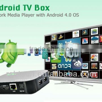 Google Android 4.0 OS Cortex A8 HDMI HD 1080P Wifi Internet TV Box Media Player