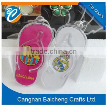 Color printed acrylic keychain customized with competitive price
