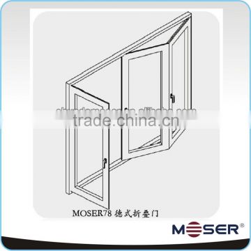 (3-2-1) timber wood bedroom door folding door