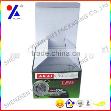 Free Sample Custom Color Paper Boxes/ Corrugated Board Paper Packing Box/LED Lamp Foldable Corrugated Board Paper Packing Boxes