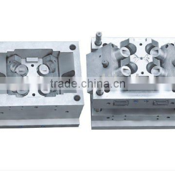 PVC plastic injection mould (4 cavities Elbow 63mm)