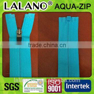 #3 open end fluo blue reverse zippers for sleeping bag and home textile