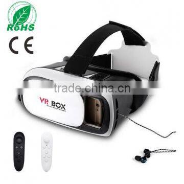 2016 New Product Google Cardboard Virtual Reality 3D VR BOX 2.0 with Game Remote Controller