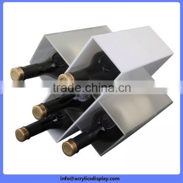 Cost price top sell acrylic bottle wine display holder