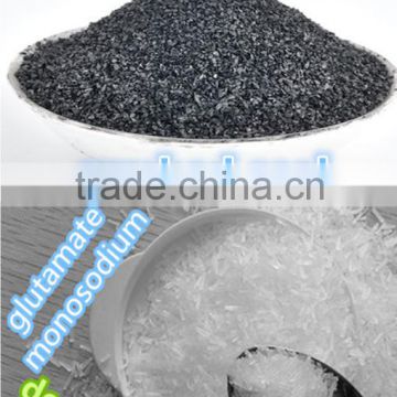 Activated carbon as glutamate additives