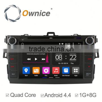 Ownice C180 Android 4.4 up to android 5.1 car DVD GPS for Toyota Corolla 2006-2011 support Bluetooth wifi