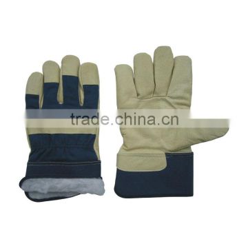 Pig Grain Leather Winter Glove with Full Acrylic Lining