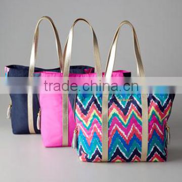 2014 fashion nylon shopper tote bag/beach bag