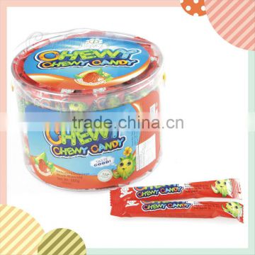Fruity flavored milk candy, strawberry chewy chewy candy