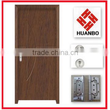 2016 new design pvc wood panel interior economic door for rooms
