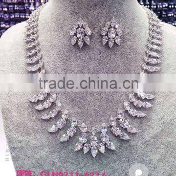 wedding AAA Cubic zirconia Bridal necklace set