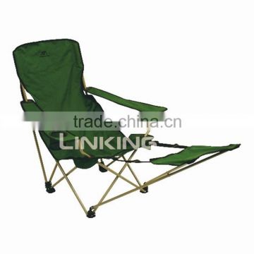 army green foldable recliner with footrest