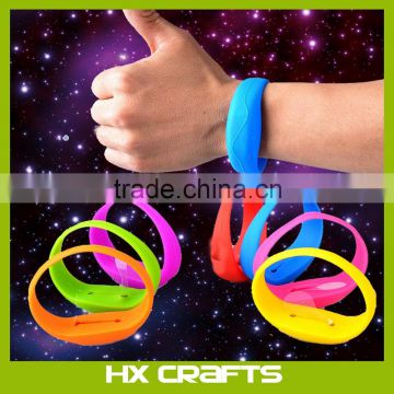 Party Items Manufacture LED Shock Sensor Glow Bracelets Wristband With Logo Printing For Party Concert