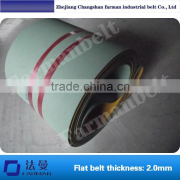 Farman:Flat belt nylon chip base band high speed conveyor belt Thickness: 2.0mm