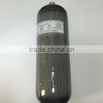 New Products 9L 300bar Carbon SCUBA Air Bottle Cylinder/PCP Paintball Tank/Diving Cylinder China Supplier