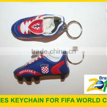 2014 brasil football world cup promotional shoes keychain
