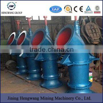 Large capacity axial flow flood pump