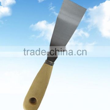 Carbon steel putty knife/Plastering trowel with wooden handle