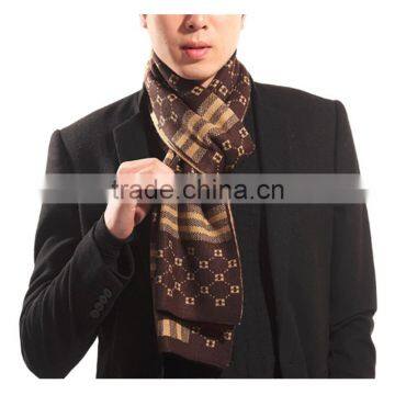 1 pc hot sale kintted cheap price spandex European style warm winter floral men scarf