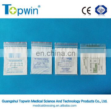 Transparent medical capsules packaging bag pill bags (medical bags for sale)