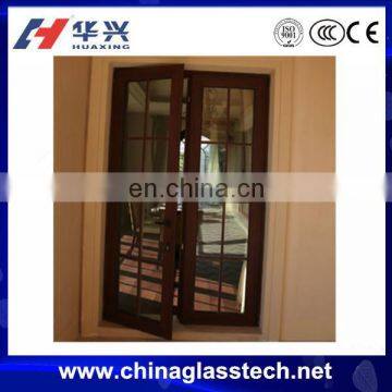 CE certificate easy installment tinted glass aluminum profile hinges swing casement door