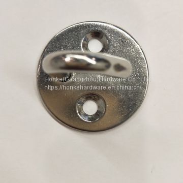 5mm - 10mm Stainless Steel Round Pad & Hook For Sail Boats & Yachts Type HKS3214H
