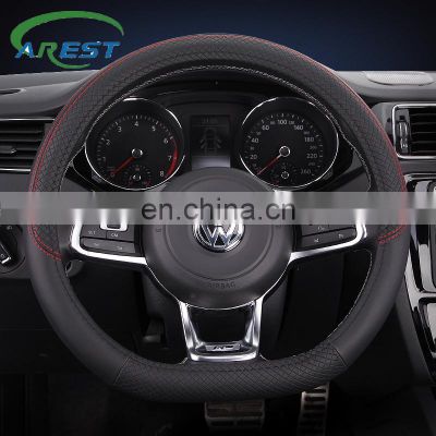 D Shape Car Steering Wheel Cover PU Leather For Nissan Qashqai J11 Nissan X-trail T32 Golf 7 Tiguan 2019 2020 Kia Optima K5 2021