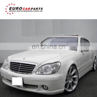 body kit for S-Class W220  style with front bumper side skirts rear bumper FRP material fit for 2003~2006y