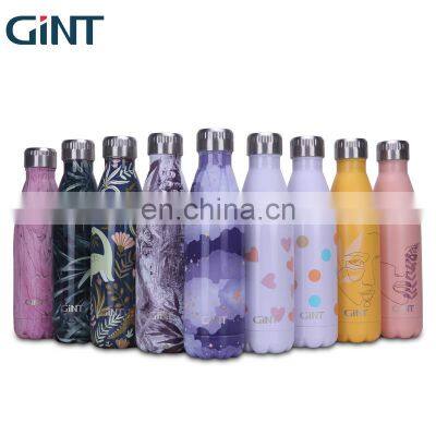 GINT 500ml Durable Home Office Metal Stainless Steel Drinkware Water Bottle