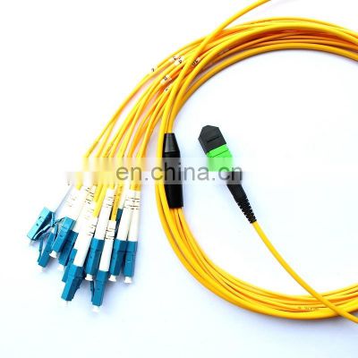 25Meter QSFP+ mpo-lc Optic Patch cord Single mode SM 9/125 G652D G657A 12 fiber mpo-lc