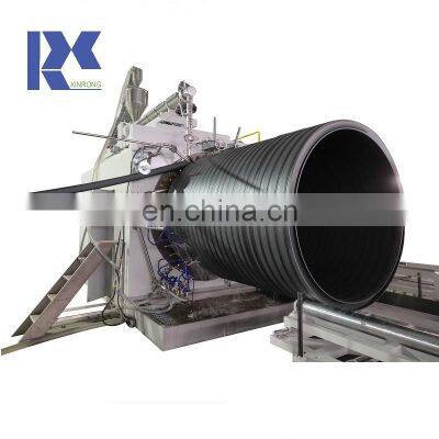 Xinrongplas HDPE hollow wall winding pipe extrusion making machinery  ZKCR2600