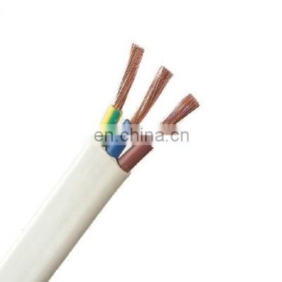 3 core flat flexible electrical PVC cable RVV cable